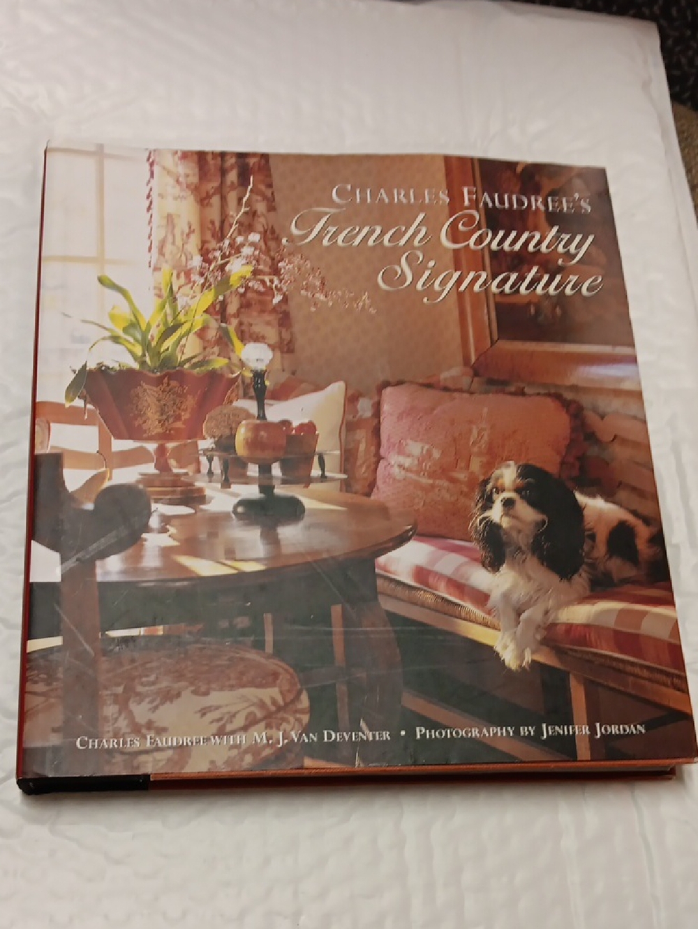 French Country Signature - Decorative Home Accent Book (Red/Brown Cover)